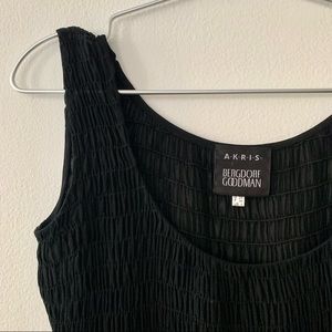 LUXE AKRIS RUCHED TANK 100% SILK.